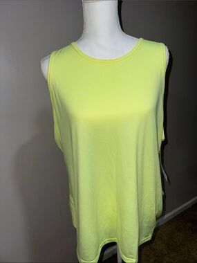 Women's Sleeveless Tank Top in Neon Yellow